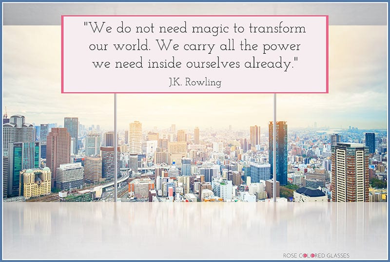 quote on magic and the power within. Positive thinking. Positive quotes.
