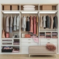 Spring cleaning - organized closet